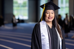 student in cap & gown