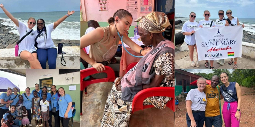 College of Saint Mary nursing students travelled to Ghana for service-learning