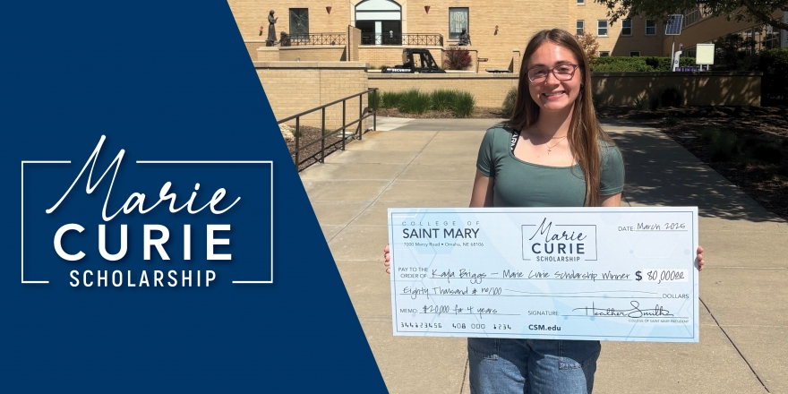 Plattsmouth graduate receives College of Saint Mary's $80,000 STEM scholarship