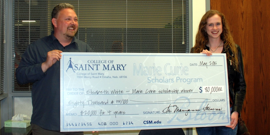 Scholarship recipient Elisabeth White