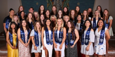 College of Saint Mary Bachelor of Science in Nursing students received their pins during a ceremony.