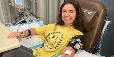College of Saint Mary student donates blood stem cells to save a life