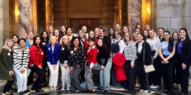 College of Saint Mary nursing students visited the Nebraska State Capitol to learn about advocacy.