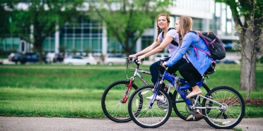 Riding bikes