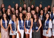 College of Saint Mary Bachelor of Science in Nursing students received their pins during a ceremony.
