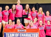 College of Saint Mary Flames swimmers win KCAC Team of Character award