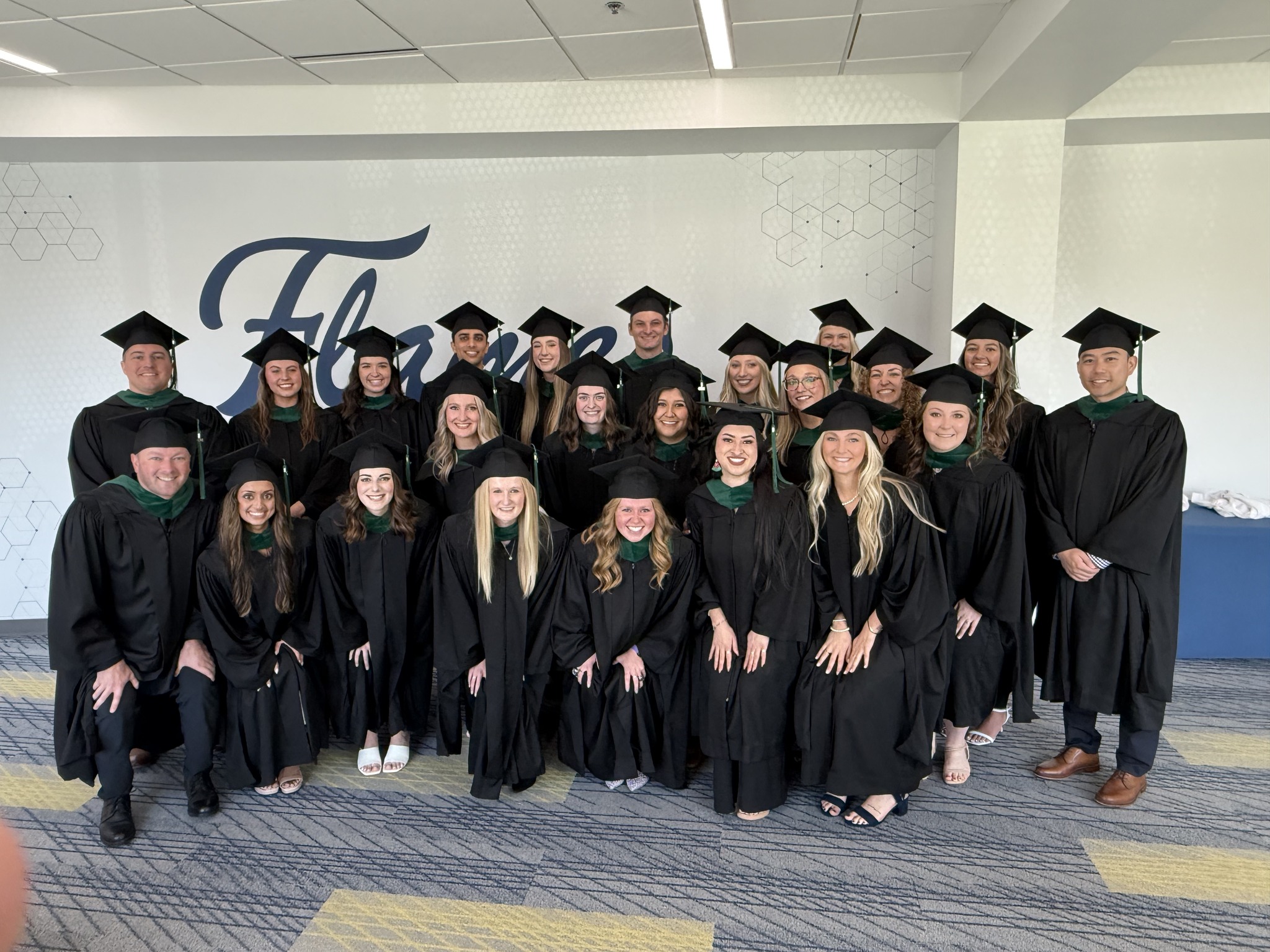 Master of Science in Physician Assistant graduates at hooding ceremony.