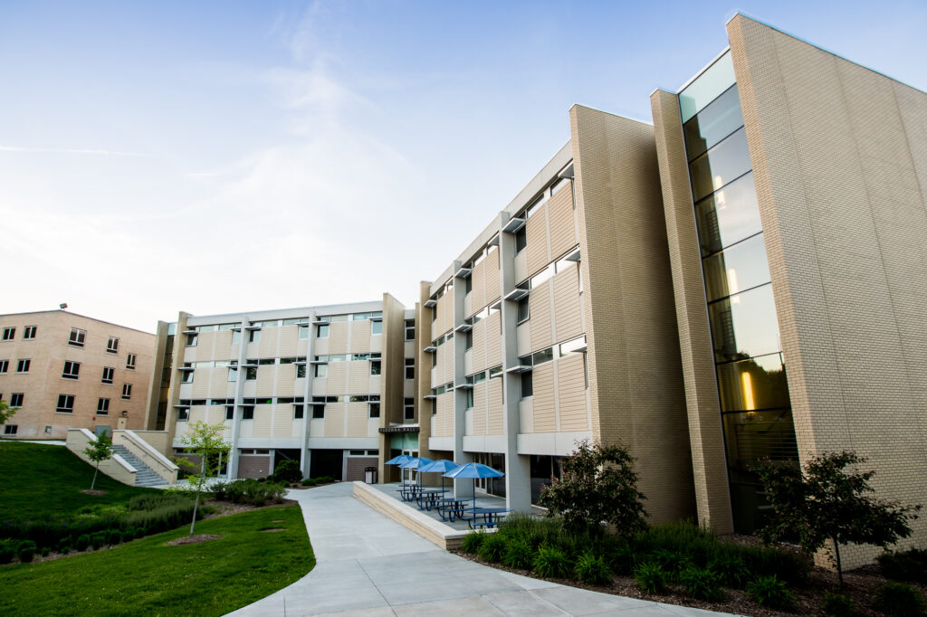 Exterior photo of Stevens Hall